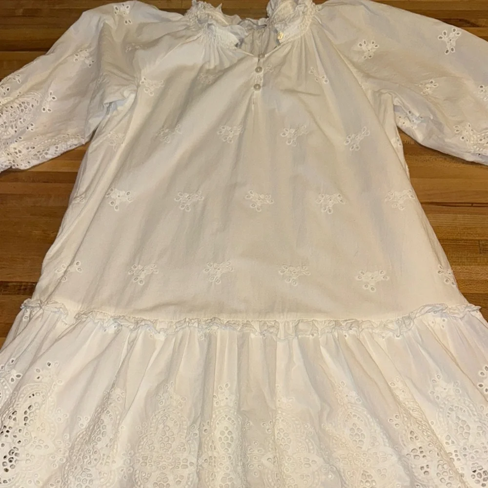 Tart White Mia Eyelet Dress Medium - Picture 4 of 12